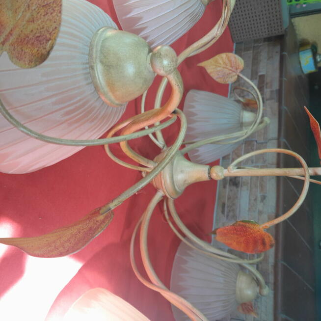 Lampa srebrna pokojowa sufitowa