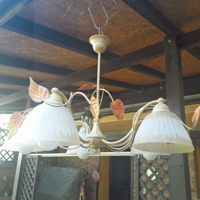 Lampa srebrna pokojowa sufitowa