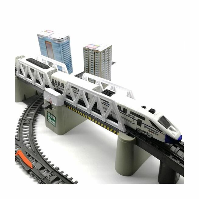 WOOPIE Kolejka Elektryczna Ogromny 914 cm Tor Most Tunel 86