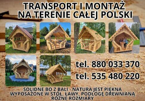 Altany altanki na zamówienie solidne z bali