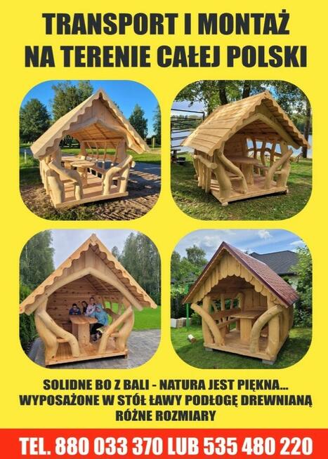 Altany altanki na zamówienie solidne z bali