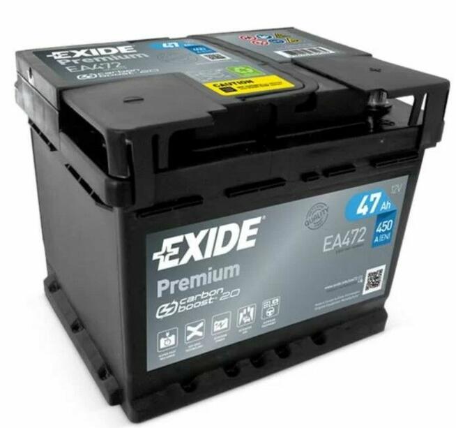 Akumulator Exide Premium 47Ah 450A PRAWY PLUS