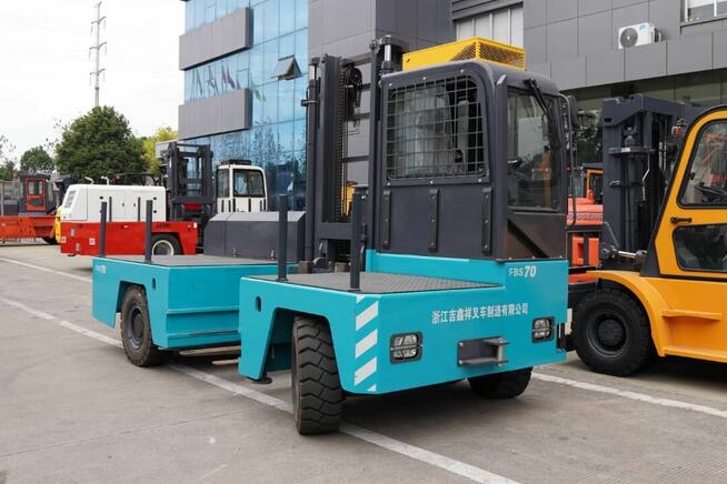 Elektryczny wózek boczny widłowy NOWY Li-Ion Wysokie Regały