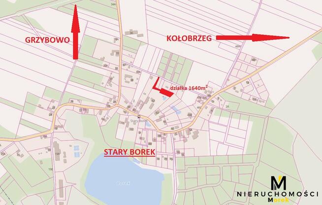 Działka budowlana Stary Borek gm. Kołobrzeg