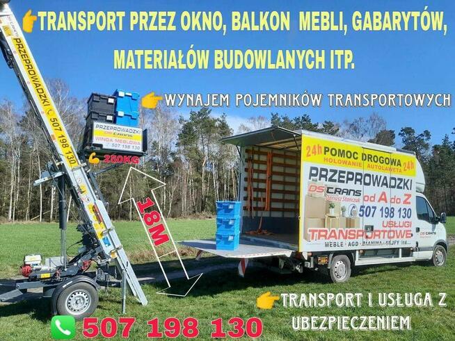 Transport bus z windą/Przeprowadzki/Pomoc Drogowa 24h/7