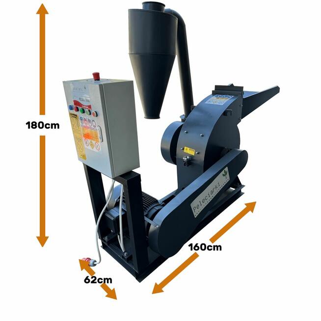 ROZDRABNIACZ DO TROCIN ZRĘBKI GAŁĘZI 15kW