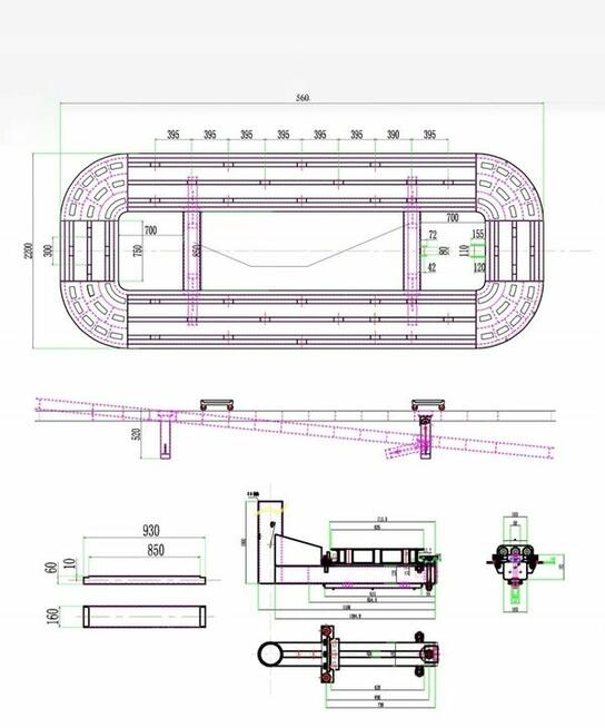 Rama naprawcza, profesjonalna płyta blacharska 3,5T TM-GROUP