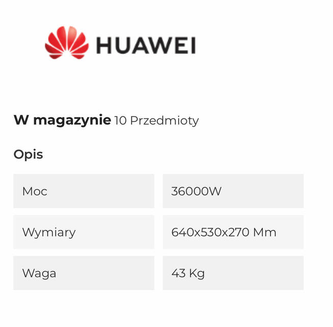 Falownik Huawei SUN2000 36KTL-M3