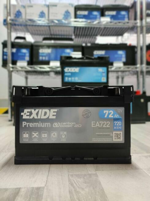 Akumulator Exide Premium 72Ah 720A EA722 538x367x893