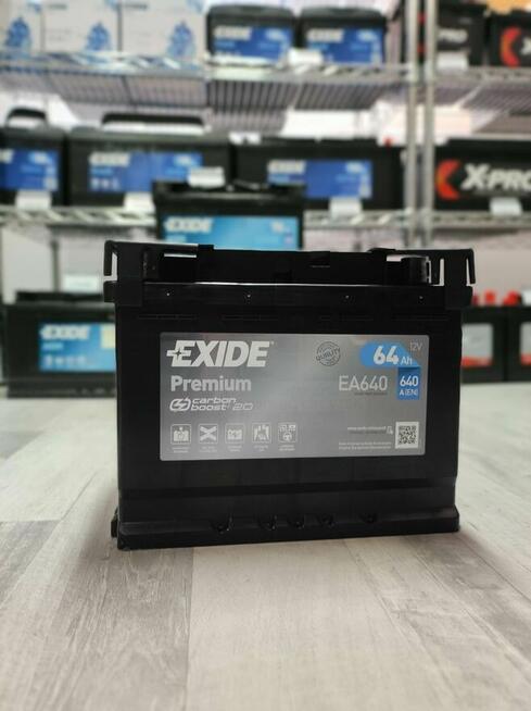Akumulator Exide Premium 64Ah 640A EN EA640 538x367x893