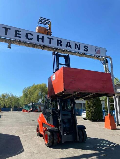 Wózek widłowy Linde H-80-T używany Osprzęt UDT Gwarancja 8 T