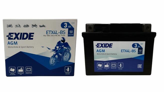 Akumulator moto EXIDE ETX4L-BS/YTX4L-BS