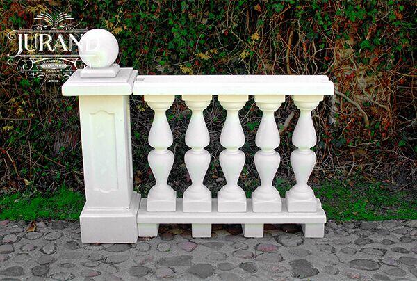 Fontanna ogrodowa, oczko wodne, donica, kolumna, balustrada