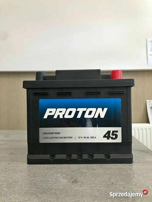 Akumulator PROTON 45Ah 350A ŁOMŻA BRONIEWSKIEGO 22