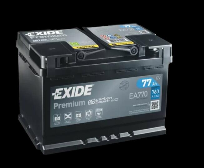 Akumulator Exide Premium 77Ah 760A PRAWY PLUS