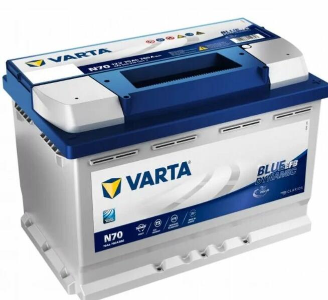 Akumulator 70Ah 760A Varta Blue Dynamic EFB START&STOP N70