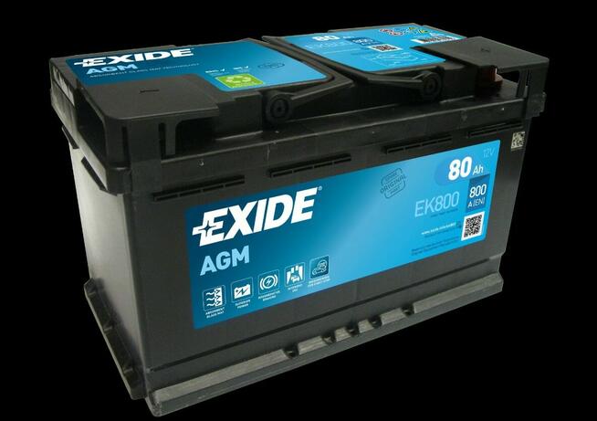 Akumulator 80Ah 800A Exide AGM start&stop EK800