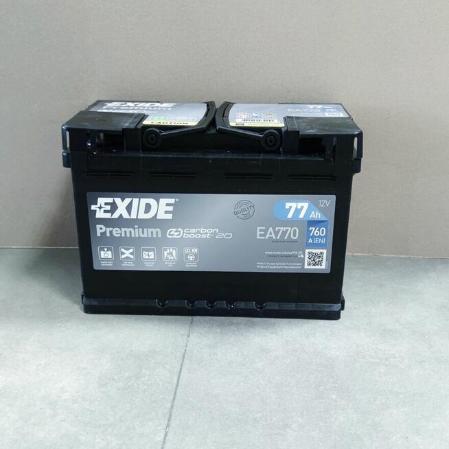 Akumulator 77Ah 760A Exide Premium EA770