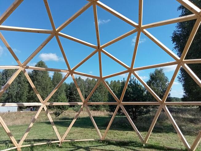Kopuła geodezyjna - namiot sferyczny - GLAMPING 35 M2.