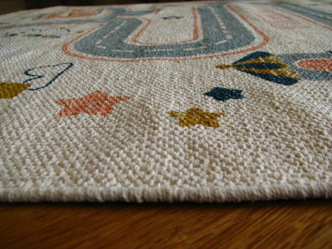 Eko- dywan dziecięcy, mata do zabawy, bawełna 130 x 90 cm