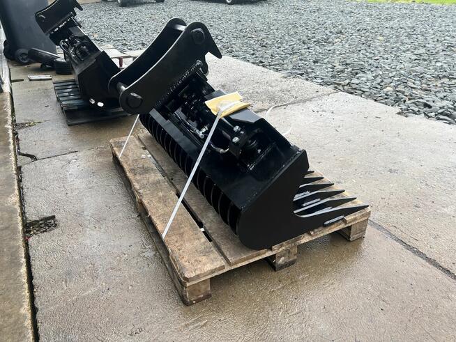 Łyżka skarpowa hydrauliczna ażurowa, grabie 120cm 2,6-3,5t