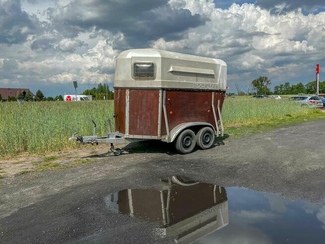 Przyczepa używana do koni Bockman tania do zwierząt do bydła