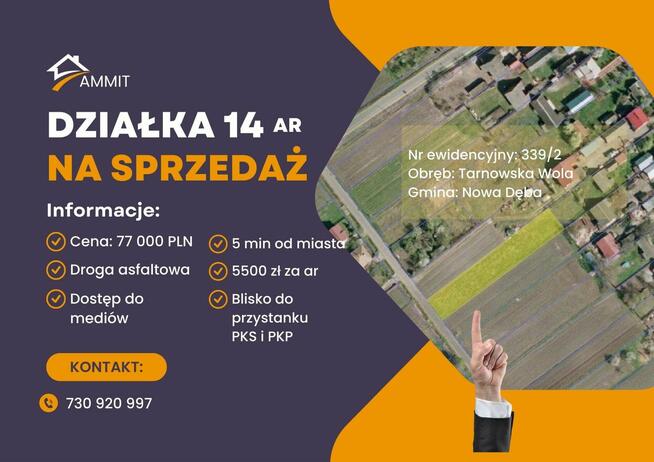 Działka 14ar w gminie Nowa Dęba