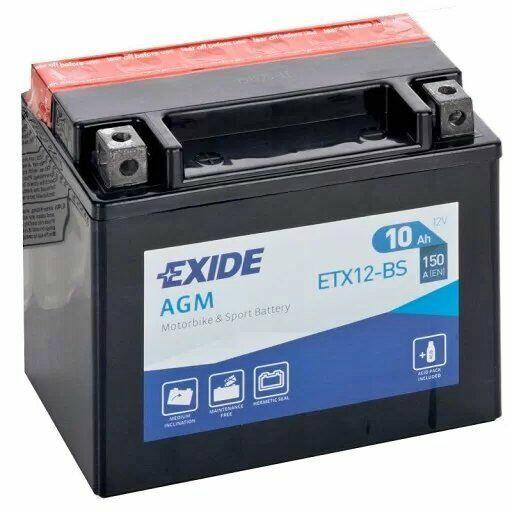 EXIDE ETX12-BS 10Ah 150A EN L+