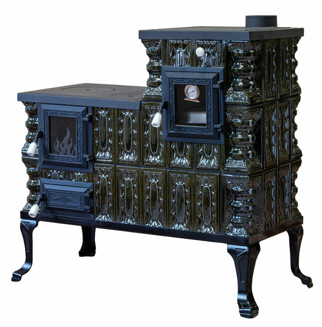 Kaflowa kuchnia węglowa 3/2 K+S+S+Ż