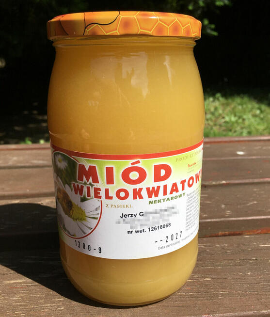 Miód wielokwiatowy wiosenny maj 2024 Kraków dzieci alergie