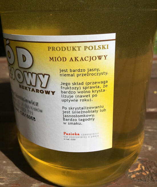 Złocisty miód akacjowy maj 2024 Kraków stres dzieci
