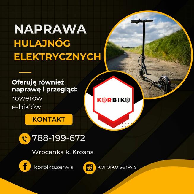Naprawa rowerów , hulajnóg i rowerów elektrycznych- ebików
