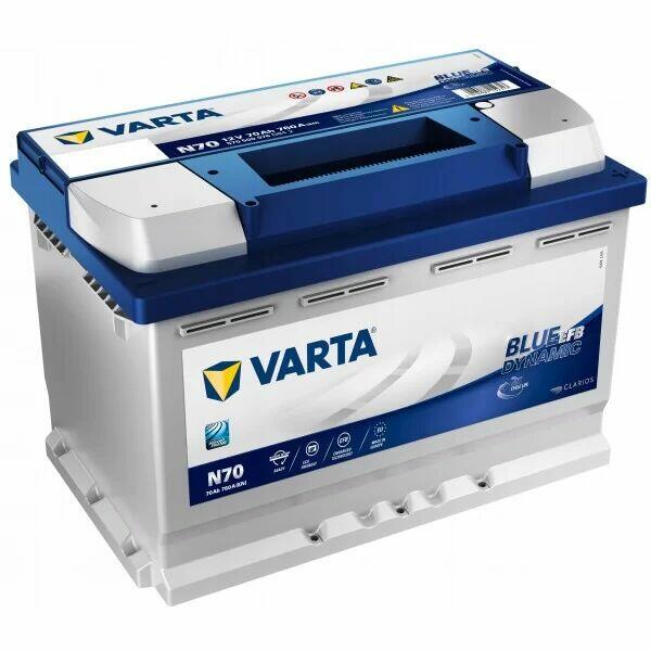 Varta 70Ah 760A Blue Dynamic EFB START&STOP N70