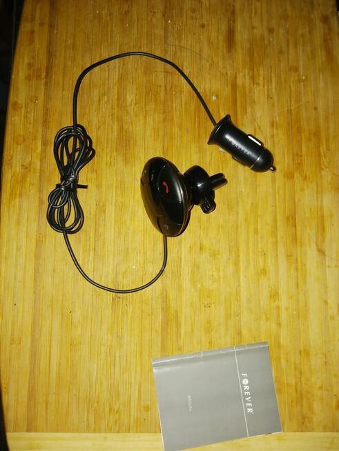 Transmiter FM Bluetooth z ładowarką samochodową wysyłka grat