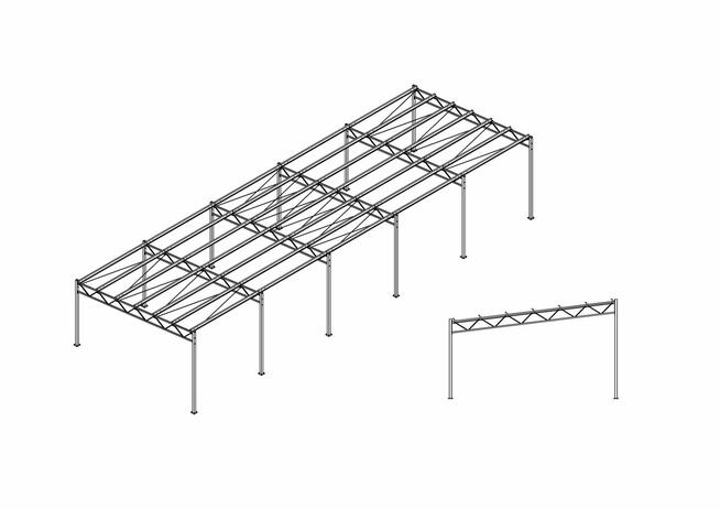 7x20 Nowa jednospadowa konstrukcja BEZ POZWOLENIA magazyn