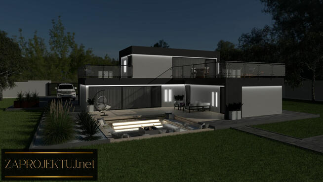 Projekt ON-LINE Ogrodu, Tarasu, Elewacji, Podjazdu