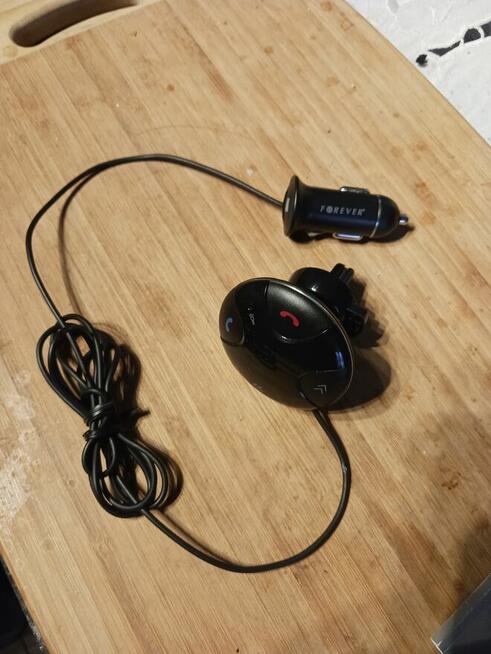 Transmiter FM Bluetooth z ładowarką samochodową wysyłka grat