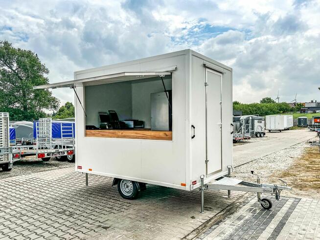 przyczepa gastronomiczna gotowy biznes 3 m naleśniki gofry