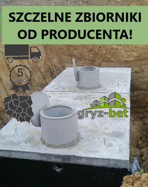 Szambo jednokomorowe betonowe 6m3 DOSTAWA montaż