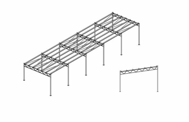 6x20 jednospadowa BEZ POZWOLENIA hala magazyn garaż