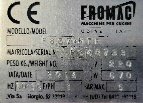 Fromac FR-867 MTR maszyna do tasmy zamkowej Zipperautomat