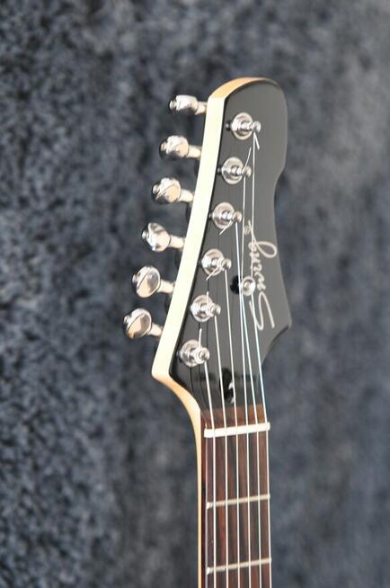 Gitara elektryczna SWING - stratocaster, czarna, układ HSS.