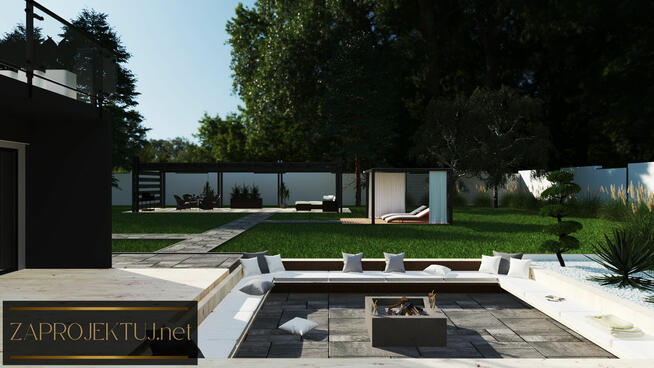 Projekt ON-LINE Ogrodu, Tarasu, Elewacji, Podjazdu