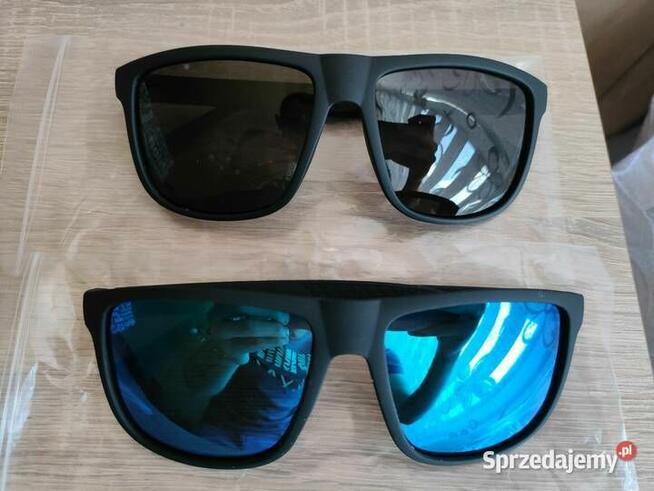 Okulary przeciwsłoneczne czarne i niebieskie UV400 !