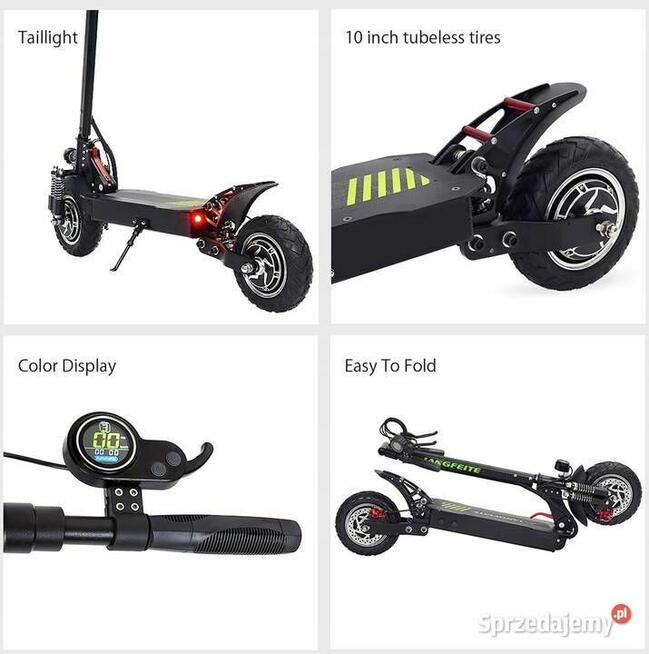 Hulajnoga elektryczna LANGFEITE L8-S silnik 2 x 800 W