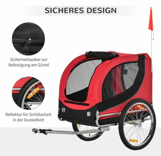 Przyczepka rowerowa dla psa