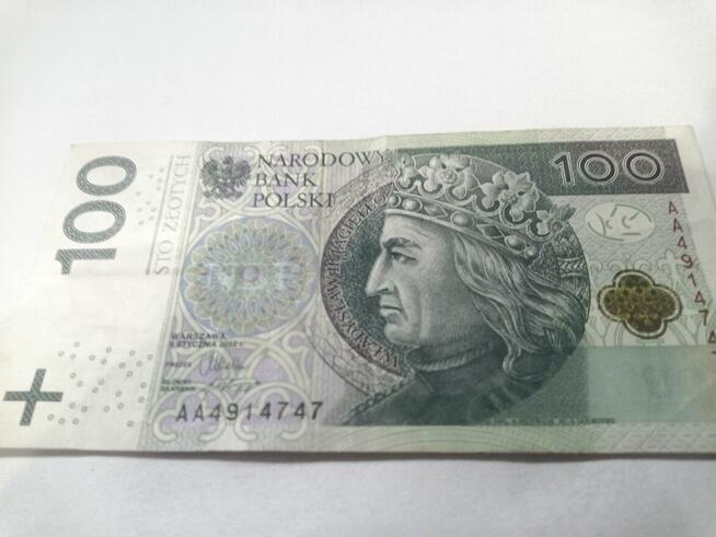 BANKNOT 100 SERII AA