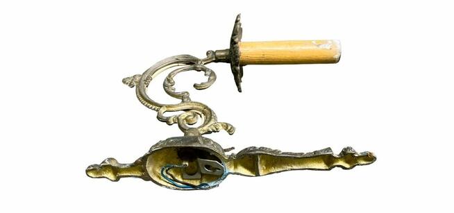 Zabytkowy mosiężny kinkiet