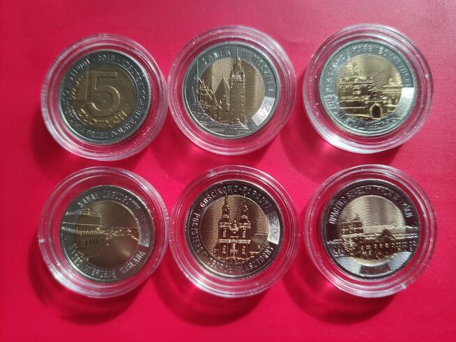 5zł-8 monet okolicznościowych z serii Odkryj Polskę 2018-25r