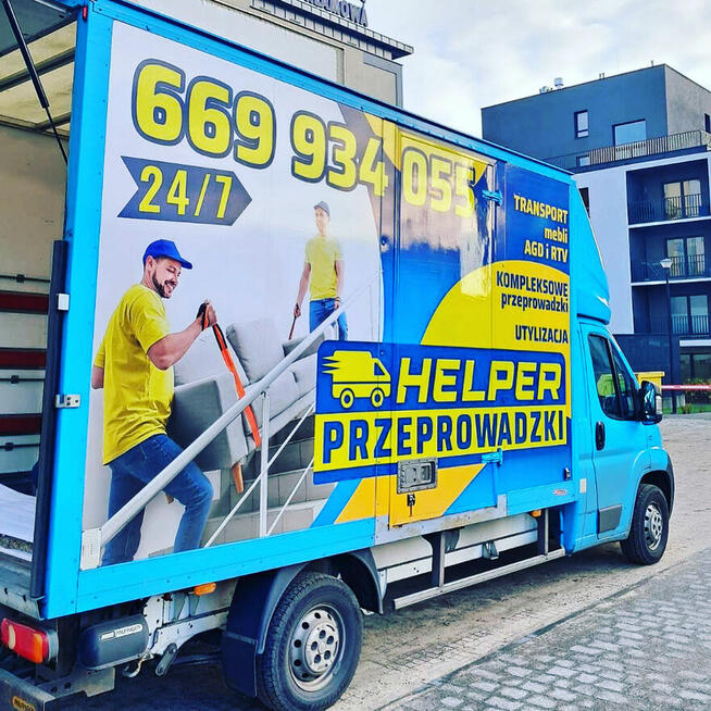 HELPER przeprowadzki transport taxi bagażowe utylizacja Bydg